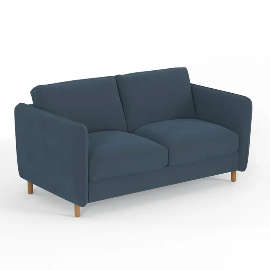 Fabrique de Styles Canapés Convertibles*Canapé convertible 2 places Bultex Gustave - Velours Vintage - Adore Anthracite