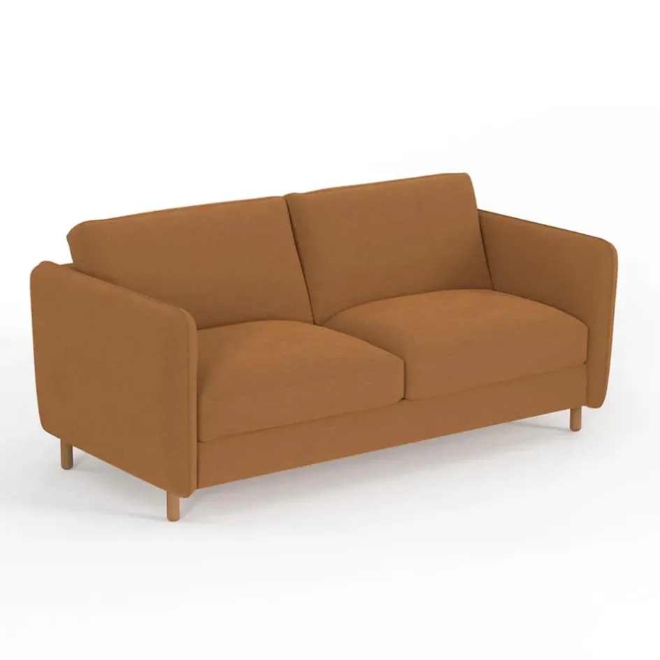 Fabrique de Styles Canapés Convertibles*Canapé convertible 2 places Bultex Gustave - Velours Vintage - Adore Anthracite