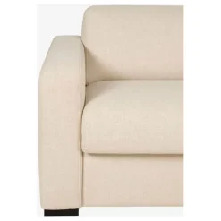 Fabrique de Styles Canapés Convertibles*Canapé convertible 28kg 2 places en tissu lenny crème - Porto