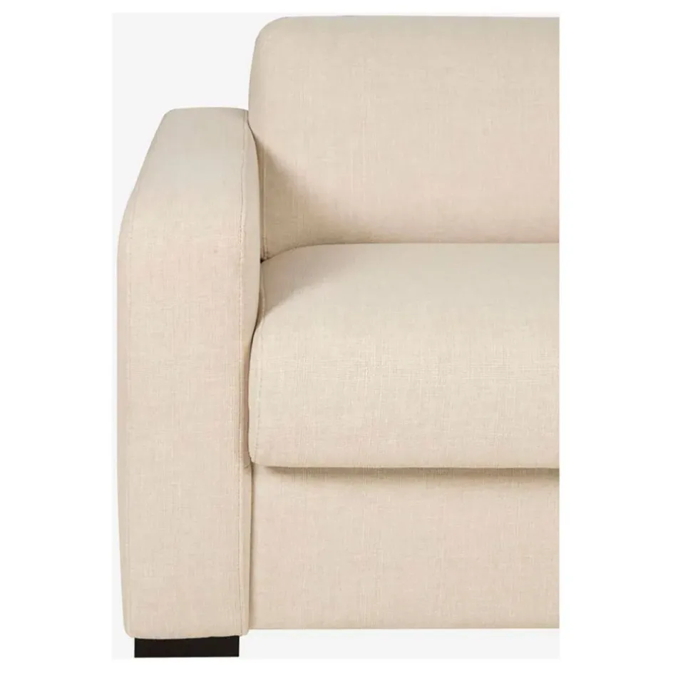 Fabrique de Styles Canapés Convertibles*Canapé convertible 28kg 2 places en tissu lenny crème - Porto