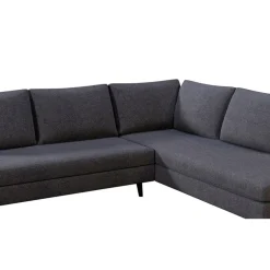 Fabrique de Styles Canapés D'angle*Canapé d'angle gauche 5 places André - tissu texturé - Crown moutarde