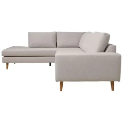 Fabrique de Styles Canapés D'angle*Canapé d'angle gauche 5 places André - velours vintage - Adore gold