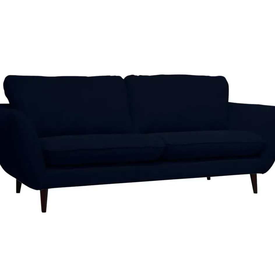 Fabrique de Styles Canapés Fixes*Canapé fixe 2 places AXEL - Effet Velours - Seven Anthracite