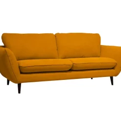 Fabrique de Styles Canapés Fixes*Canapé fixe 2 places AXEL - Effet Velours - Seven Anthracite