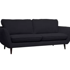 Fabrique de Styles Canapés Fixes*Canapé fixe 2 places AXEL - Effet Velours - Seven Anthracite