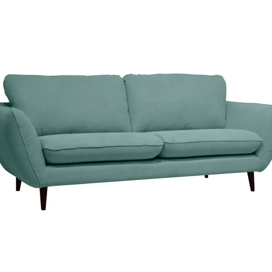 Fabrique de Styles Canapés Fixes*Canapé fixe 2 places AXEL - Effet Velours - Seven Anthracite