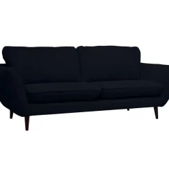 Fabrique de Styles Canapés Fixes*Canapé fixe 2 places AXEL - Effet Velours - Seven Anthracite