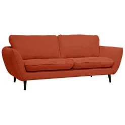 Fabrique de Styles Canapés Fixes*Canapé fixe 2 places AXEL - Effet Velours - Seven Anthracite