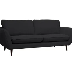 Fabrique de Styles Canapés Fixes*Canapé fixe 2 places AXEL - Tissu Texturé - Crown Black