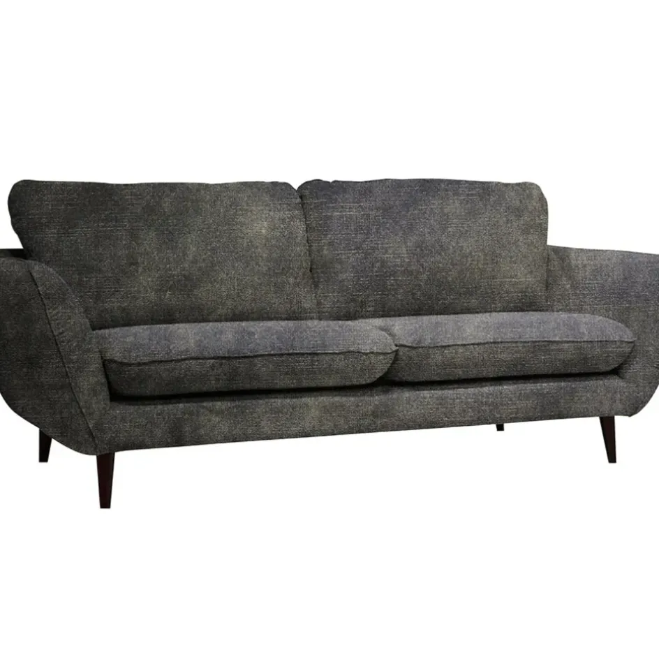 Fabrique de Styles Canapés Fixes*Canapé fixe 3 places Axel - Velours Vintage - Adore Anthracite