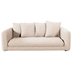 Fabrique de Styles Canapés Fixes*Canapé fixe 3 places Basile - Effet Velours Côtelé - Fjord Écru