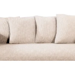 Fabrique de Styles Canapés Fixes*Canapé fixe 3 places Basile - Effet Velours Côtelé - Fjord Écru