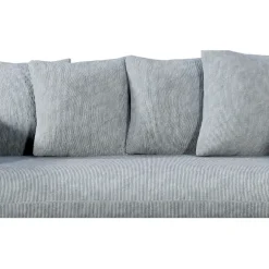 Fabrique de Styles Canapés Fixes*Canapé fixe 3 places Basile - Effet Velours Côtelé - Fjord Écru