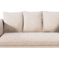 Fabrique de Styles Canapés Fixes*Canapé fixe 3 places Basile - Effet Velours Côtelé - Fjord Écru