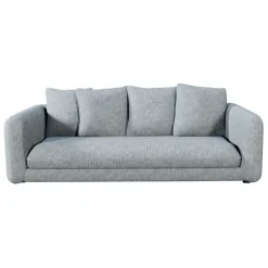 Fabrique de Styles Canapés Fixes*Canapé fixe 3 places Basile - Effet Velours Côtelé - Fjord Écru