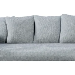 Fabrique de Styles Canapés Fixes*Canapé fixe 3 places Basile - Effet Velours Côtelé - Fjord Écru
