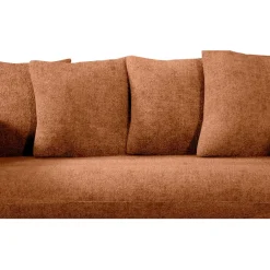 Fabrique de Styles Canapés Fixes*Canapé fixe 3 places Basile - Velours Texturé - Perfect Harmony Écureuil