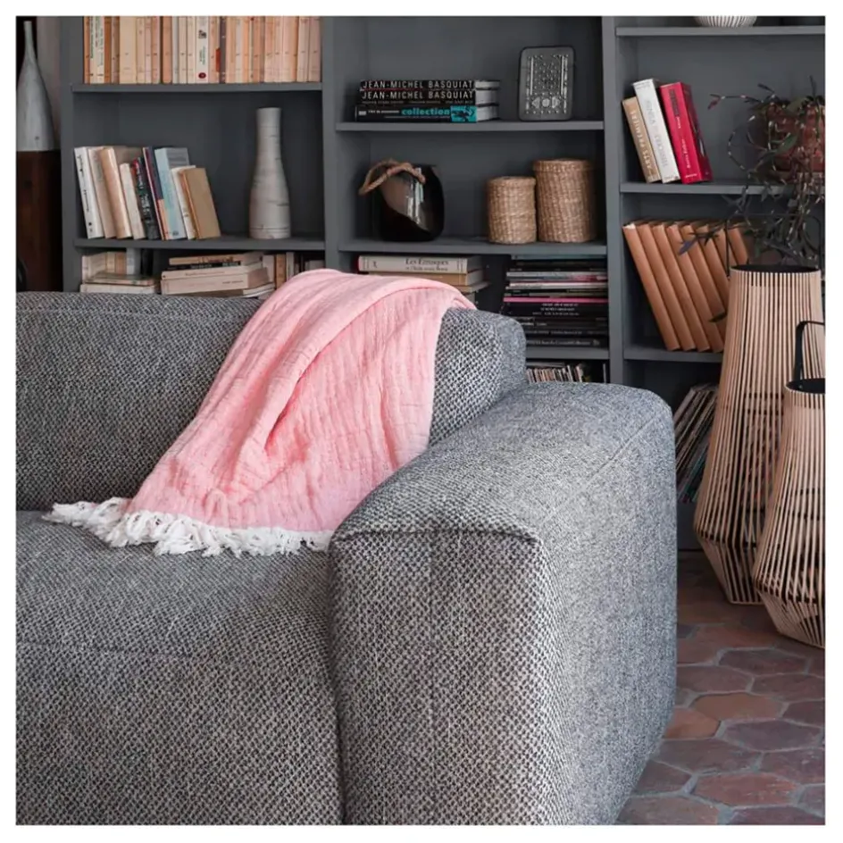 Fabrique de Styles Canapés Fixes*Canapé fixe 4 places en tissu bellagio gris - Posada