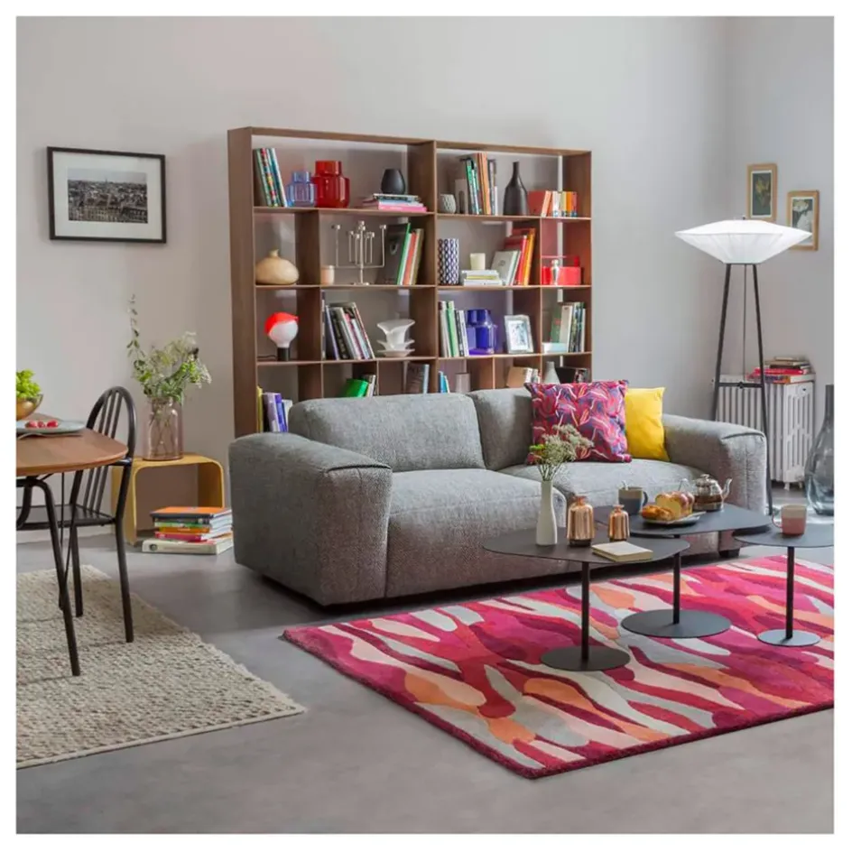 Fabrique de Styles Canapés Fixes*Canapé fixe 4 places en tissu bellagio gris - Posada