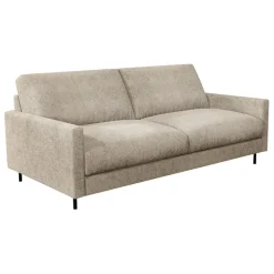 Fabrique de Styles Canapés Fixes*Canapé fixe 3 places Gaspard - Velours Texturé - Dany Bleu grisé