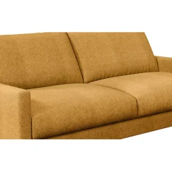Fabrique de Styles Canapés Fixes*Canapé fixe 3 places Gaspard - Tissu Texturé - Crown Moutarde