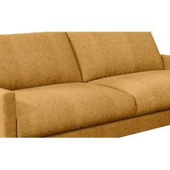 Fabrique de Styles Canapés Fixes*Canapé fixe 3 places Gaspard - Tissu Texturé - Crown Moutarde