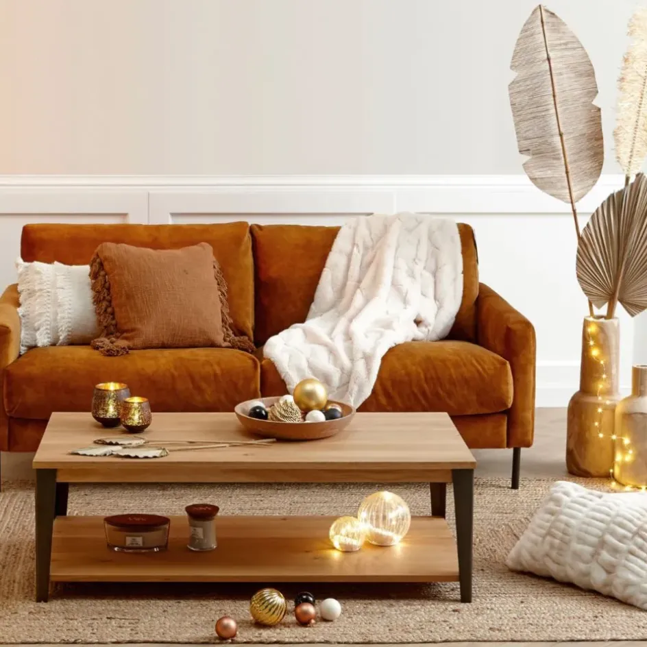 Fabrique de Styles Canapés Fixes*Canapé fixe 3 places Gaspard - Velours Vintage - Adore Anthracite