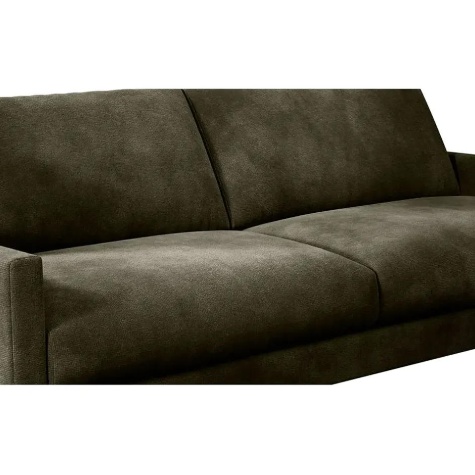 Fabrique de Styles Canapés Fixes*Canapé fixe 3 places Gaspard - Velours Vintage - Adore Anthracite