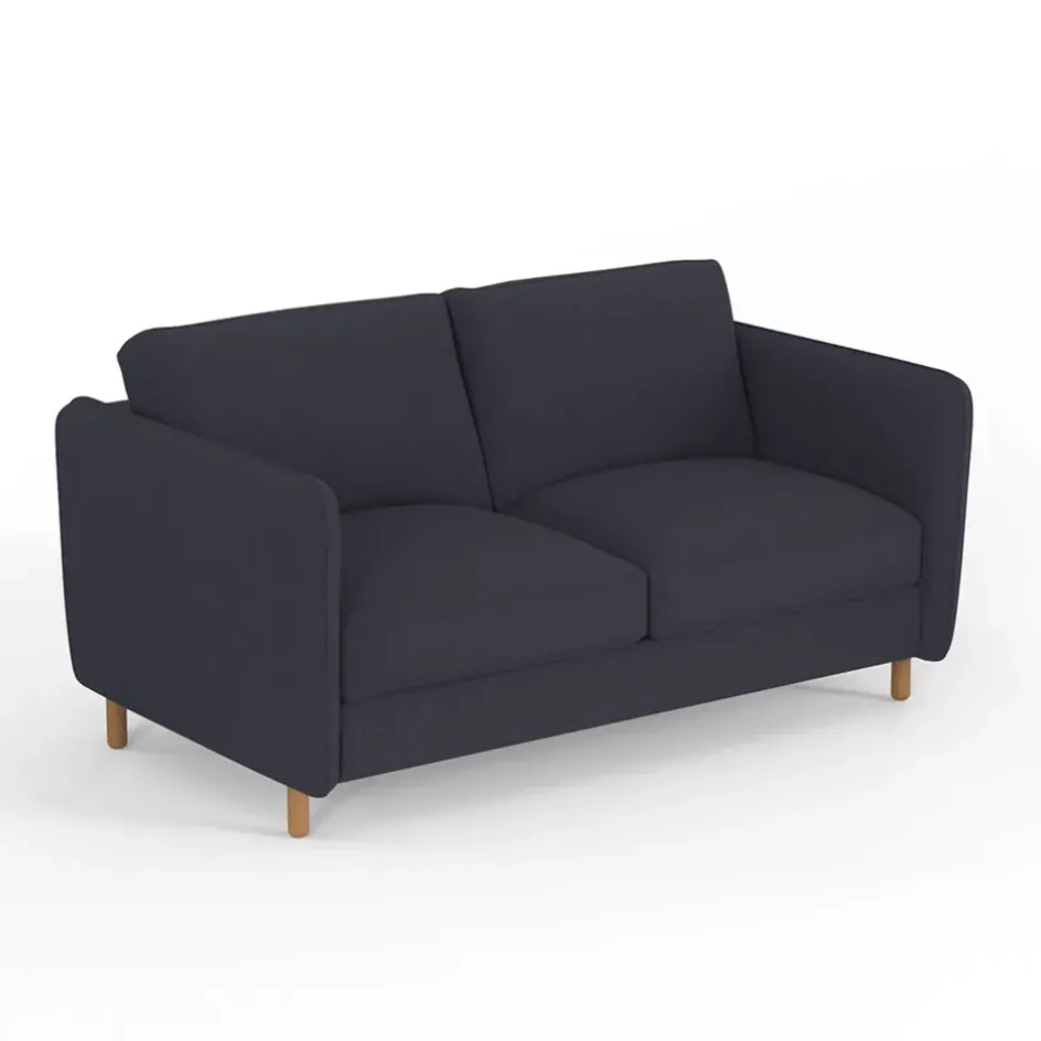 Fabrique de Styles Canapés Fixes*Canapé fixe 4 places Gustave - Velours Texturé - Dany Ecru