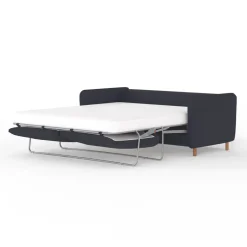 Fabrique de Styles Canapés Fixes*Canapé fixe 4 places Gustave - Velours Texturé - Dany Ecru