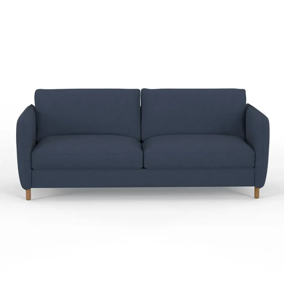 Fabrique de Styles Canapés Fixes*Canapé fixe 4 places Gustave - Velours Texturé - Dany Ecru