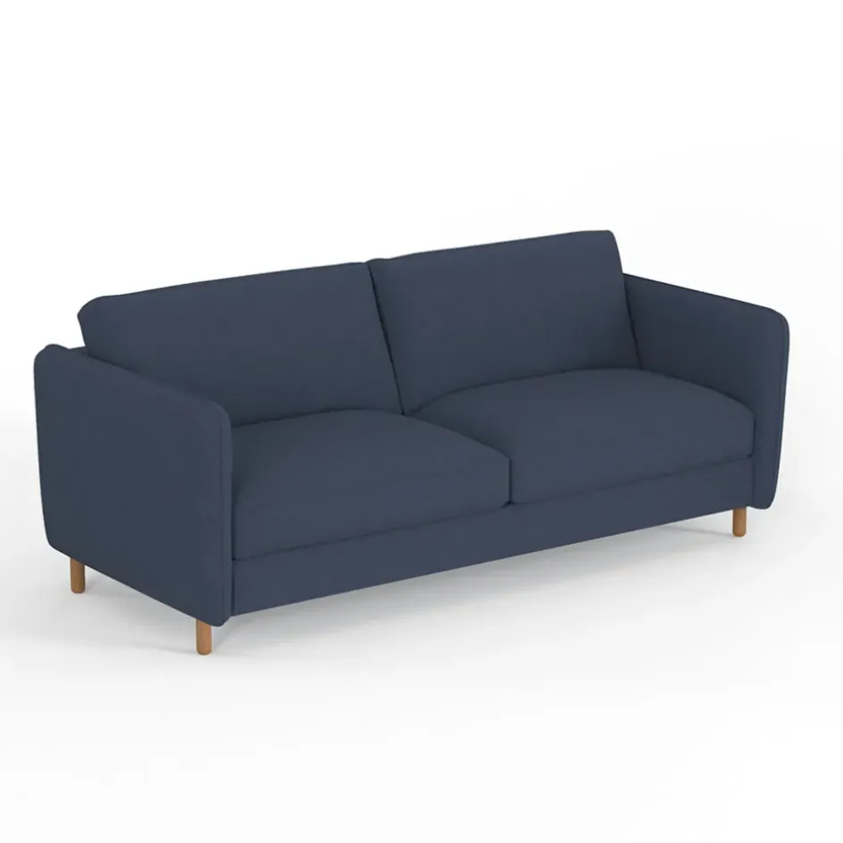 Fabrique de Styles Canapés Fixes*Canapé fixe 4 places Gustave - Velours Texturé - Dany Ecru