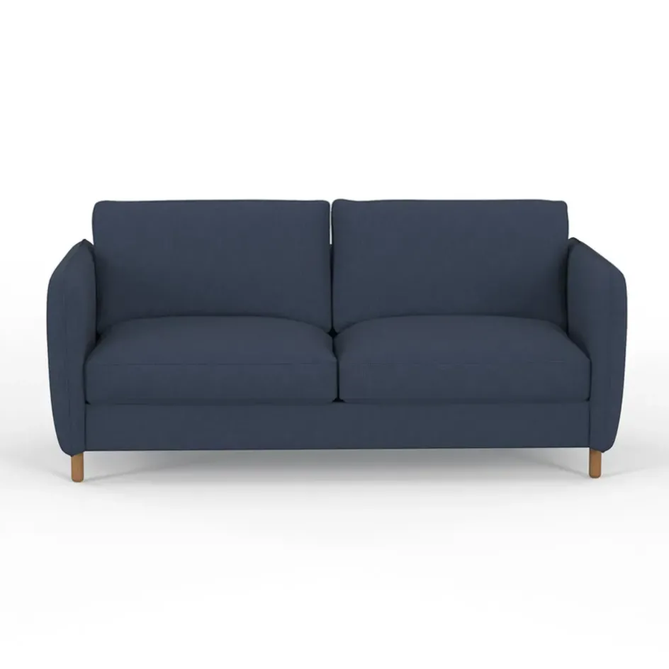 Fabrique de Styles Canapés Fixes*Canapé fixe 4 places Gustave - Velours Texturé - Dany Ecru