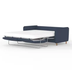 Fabrique de Styles Canapés Fixes*Canapé fixe 4 places Gustave - Velours Texturé - Dany Ecru