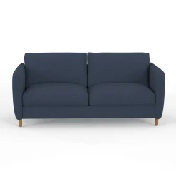 Fabrique de Styles Canapés Fixes*Canapé fixe 4 places Gustave - Velours Texturé - Dany Ecru