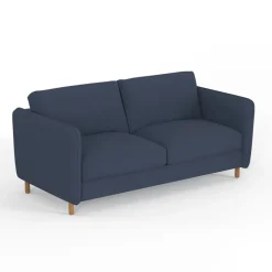 Fabrique de Styles Canapés Fixes*Canapé fixe 4 places Gustave - Velours Texturé - Dany Ecru