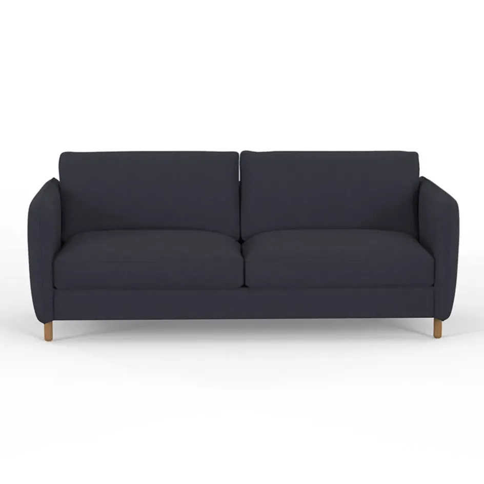 Fabrique de Styles Canapés Fixes*Canapé fixe 4 places Gustave - Velours Texturé - Dany Ecru