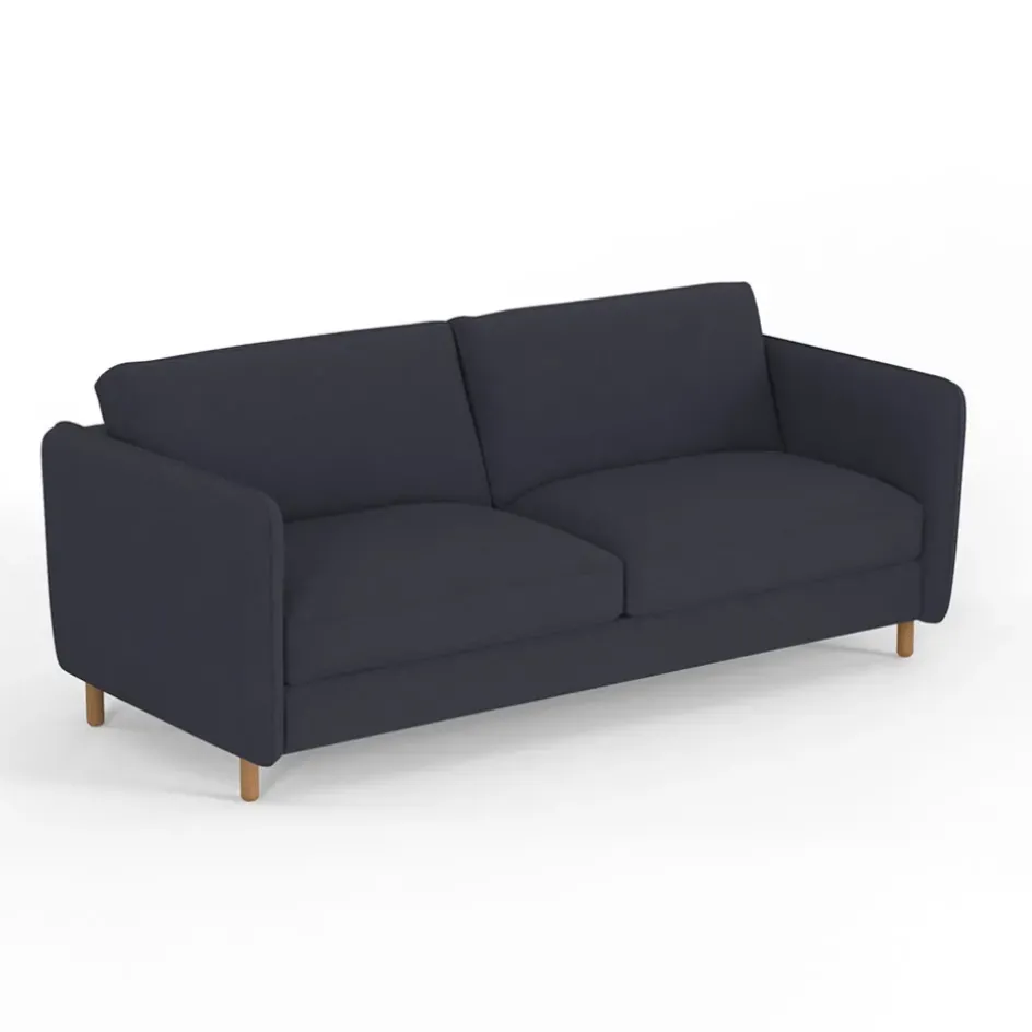 Fabrique de Styles Canapés Fixes*Canapé fixe 4 places Gustave - Velours Texturé - Dany Ecru