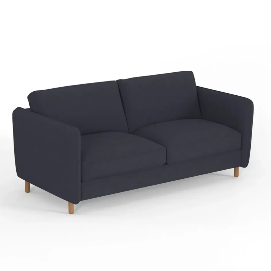 Fabrique de Styles Canapés Fixes*Canapé fixe 4 places Gustave - Velours Texturé - Dany Ecru