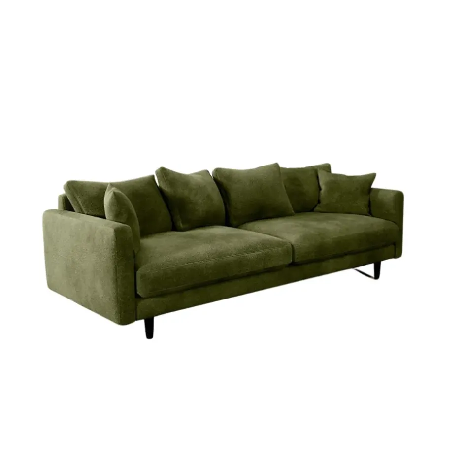 Fabrique de Styles Canapés Fixes*Canapé fixe 4 places Marius - Effet Velours - Seven Turtle