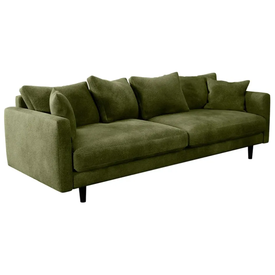 Fabrique de Styles Canapés Fixes*Canapé fixe 4 places Marius - Effet Velours - Seven Turtle