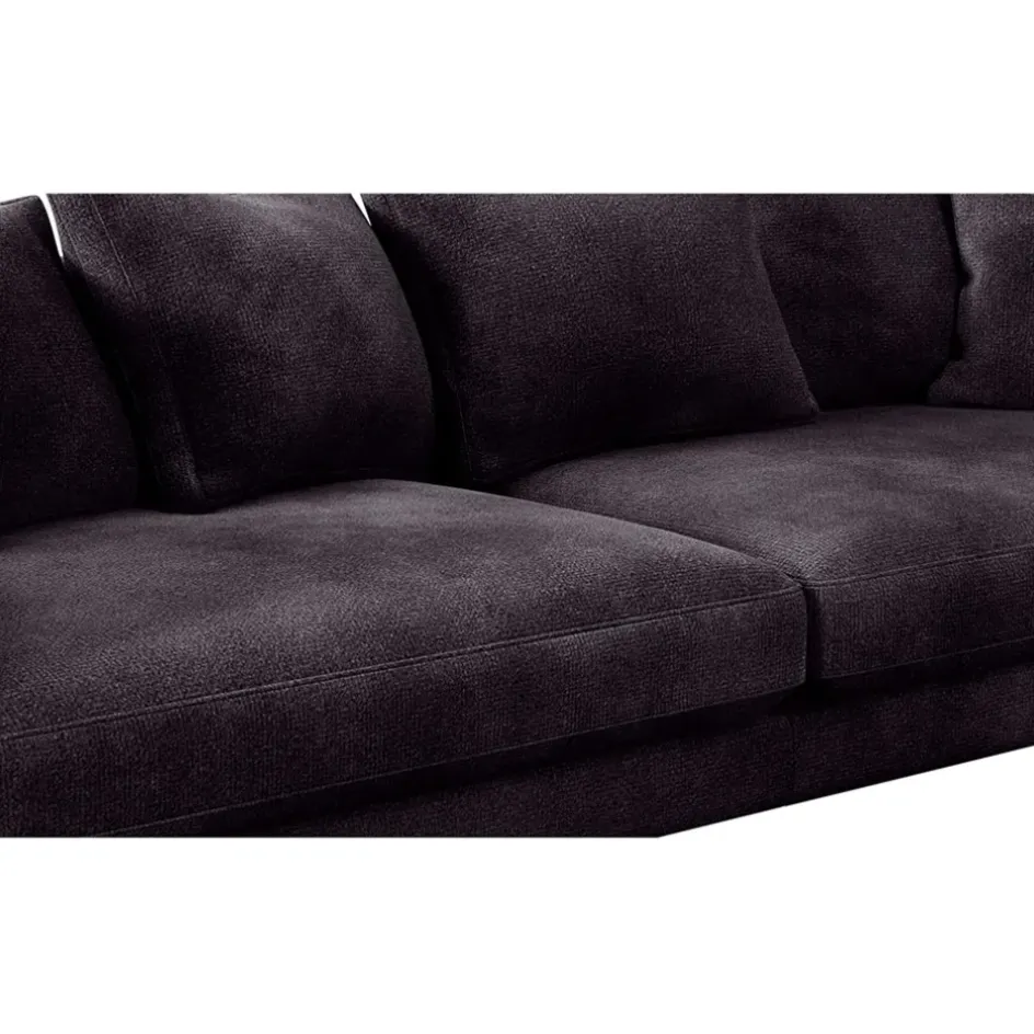 Fabrique de Styles Canapés Fixes*Canapé fixe 4 places Marius - Effet Velours - Seven Turtle