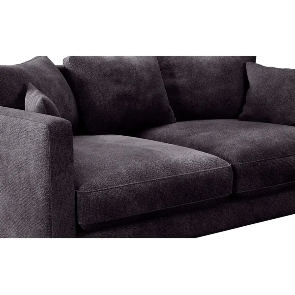 Fabrique de Styles Canapés Fixes*Canapé fixe 4 places Marius - Effet Velours - Seven Turtle