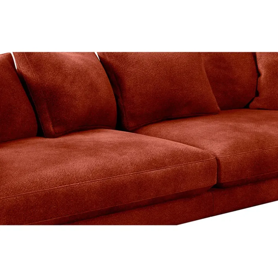 Fabrique de Styles Canapés Fixes*Canapé fixe 4 places Marius - Effet Velours - Seven Turtle