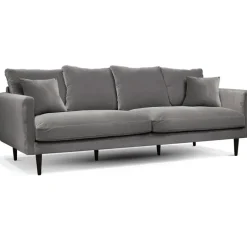 Fabrique de Styles Canapés Fixes*Canapé fixe 4 places Marius - Effet Velours - Seven Turtle