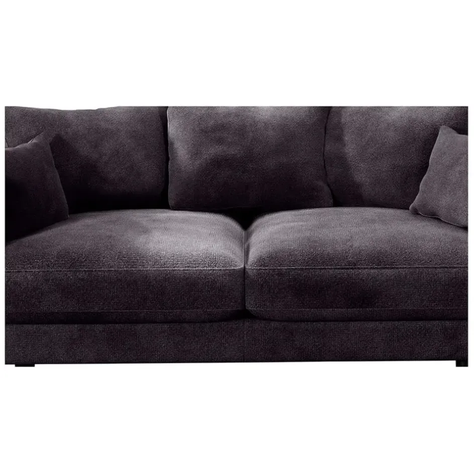 Fabrique de Styles Canapés Fixes*Canapé fixe 4 places Marius - Effet Velours - Seven Turtle