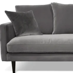 Fabrique de Styles Canapés Fixes*Canapé fixe 4 places Marius - Effet Velours - Seven Turtle