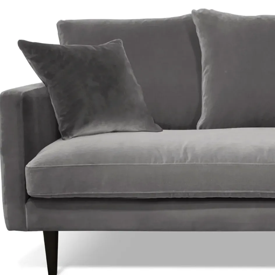 Fabrique de Styles Canapés Fixes*Canapé fixe 4 places Marius - Effet Velours - Seven Turtle