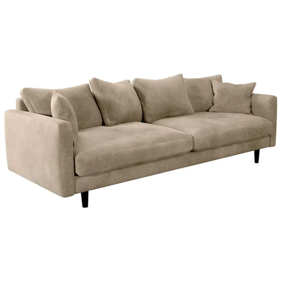 Fabrique de Styles Canapés Fixes*Canapé fixe 4 places Marius - Effet Velours - Seven Turtle