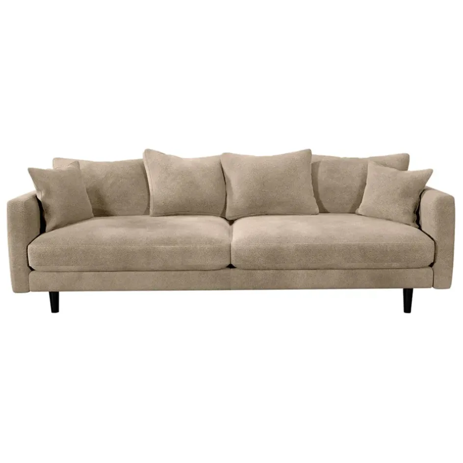 Fabrique de Styles Canapés Fixes*Canapé fixe 4 places Marius - Effet Velours - Seven Turtle